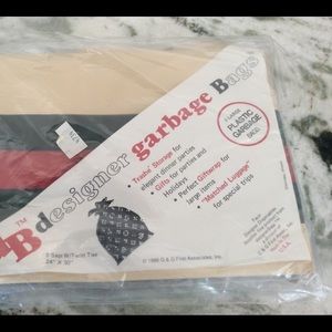 Vintage 1986 DB Faux Designer Garbage Bags